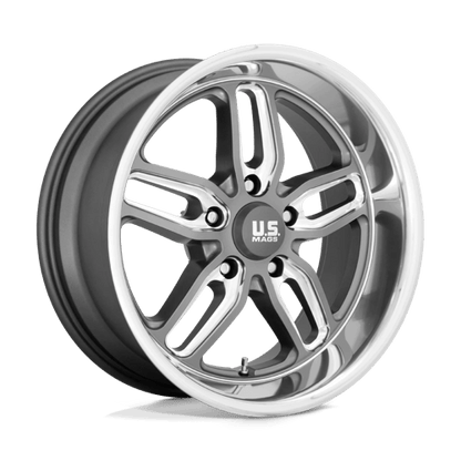US Mag 1PC | U129 CTEN | 20.0x8.50 | 5X120.65 | 7 | MATTE GUN METAL MILLED