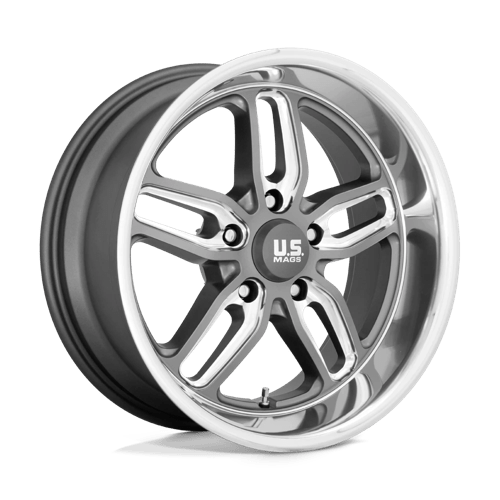 US Mag 1PC | U129 CTEN | 20.0x10.00 | 5X120.65 | 1 | MATTE GUN METAL MILLED