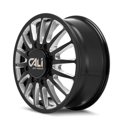 CALI OFF-ROAD SUMMIT DUALLY GLOSS BLACK MILLED | 20x8.25 | 8x210 | -192mm | 9110D-2879BMR192