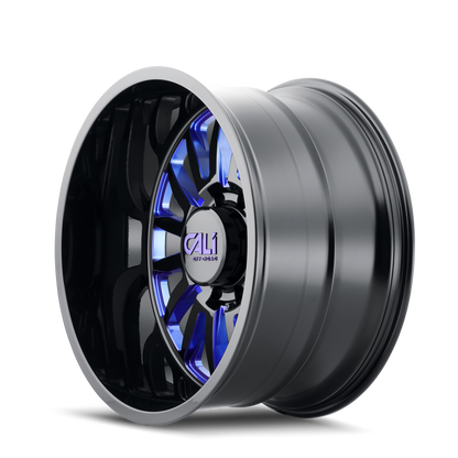 CALI OFF-ROAD SUMMIT GLOSS BLACK MILLED PRISM BLUE | 20x10 | 5x139.7 | -25mm | 9110-2185BTB