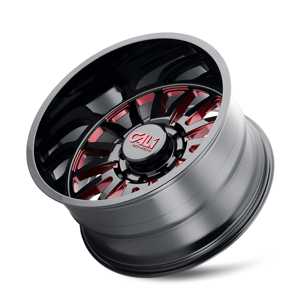CALI OFF-ROAD SUMMIT GLOSS BLACK MILLED PRISM RED | 20x9 | 5-139.7 | mm | 9110-2985BTR