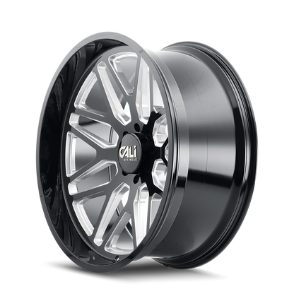 CALI OFF-ROAD INVADER GLOSS BLACK MILLED | 20x10 | 6-135 | -25mm | 9115-2136BM