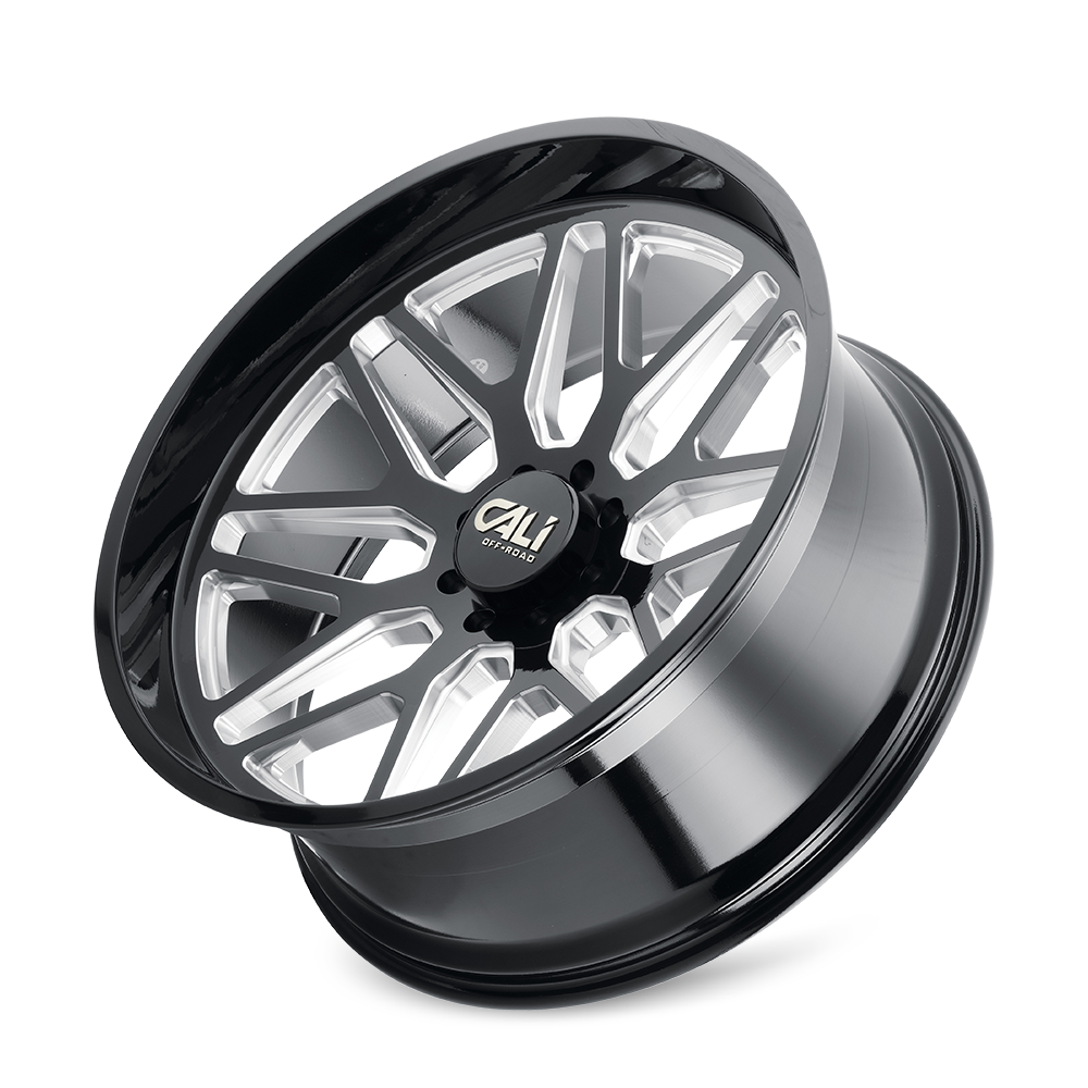 CALI OFF-ROAD INVADER GLOSS BLACK MILLED | 20x10 | 6-135 | -25mm | 9115-2136BM