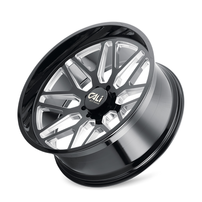 CALI OFF-ROAD INVADER GLOSS BLACK MILLED | 20x10 | 6-135 | -25mm | 9115-2136BM