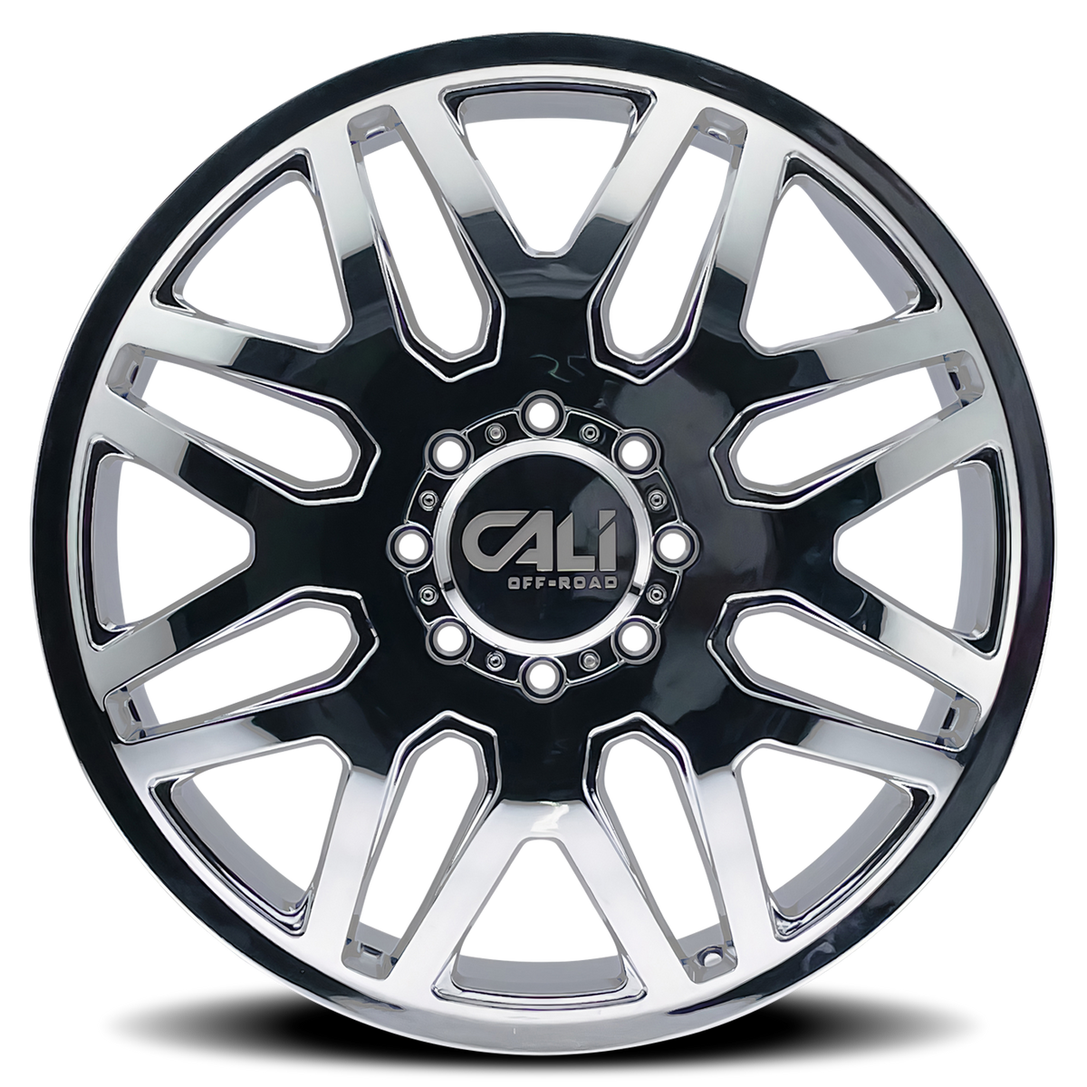 CALI OFF-ROAD INVADER DUALLY CHROME | 24x8.25 | 8x210 | 115mm | 9115D-24879CF115