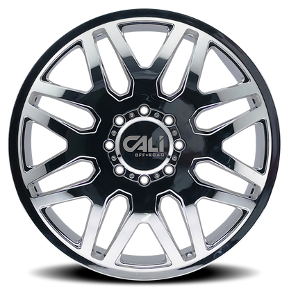 CALI OFF-ROAD INVADER DUALLY CHROME | 24x8.25 | 8x210 | 115mm | 9115D-24879CF115