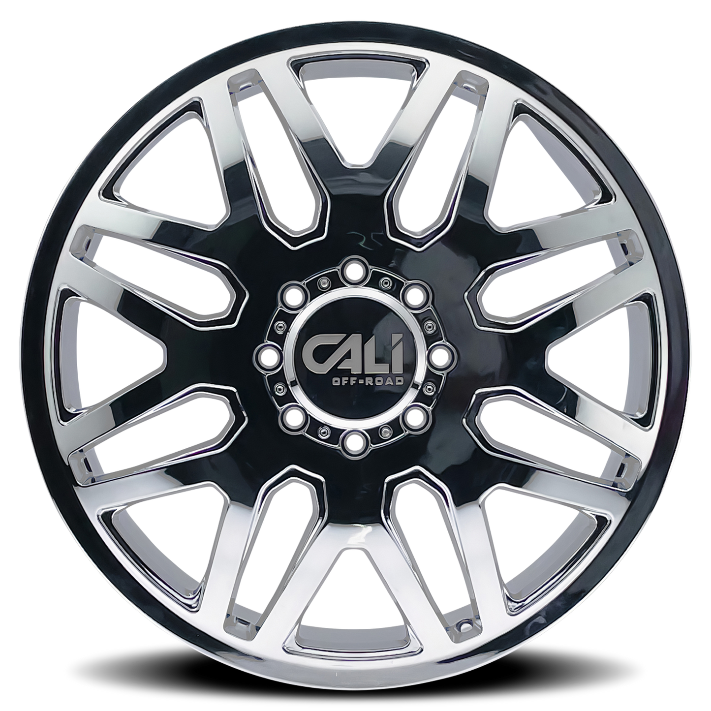 CALI OFF-ROAD INVADER DUALLY CHROME | 22x8.25 | 8x210 | -192mm | 9115D-22879CR192