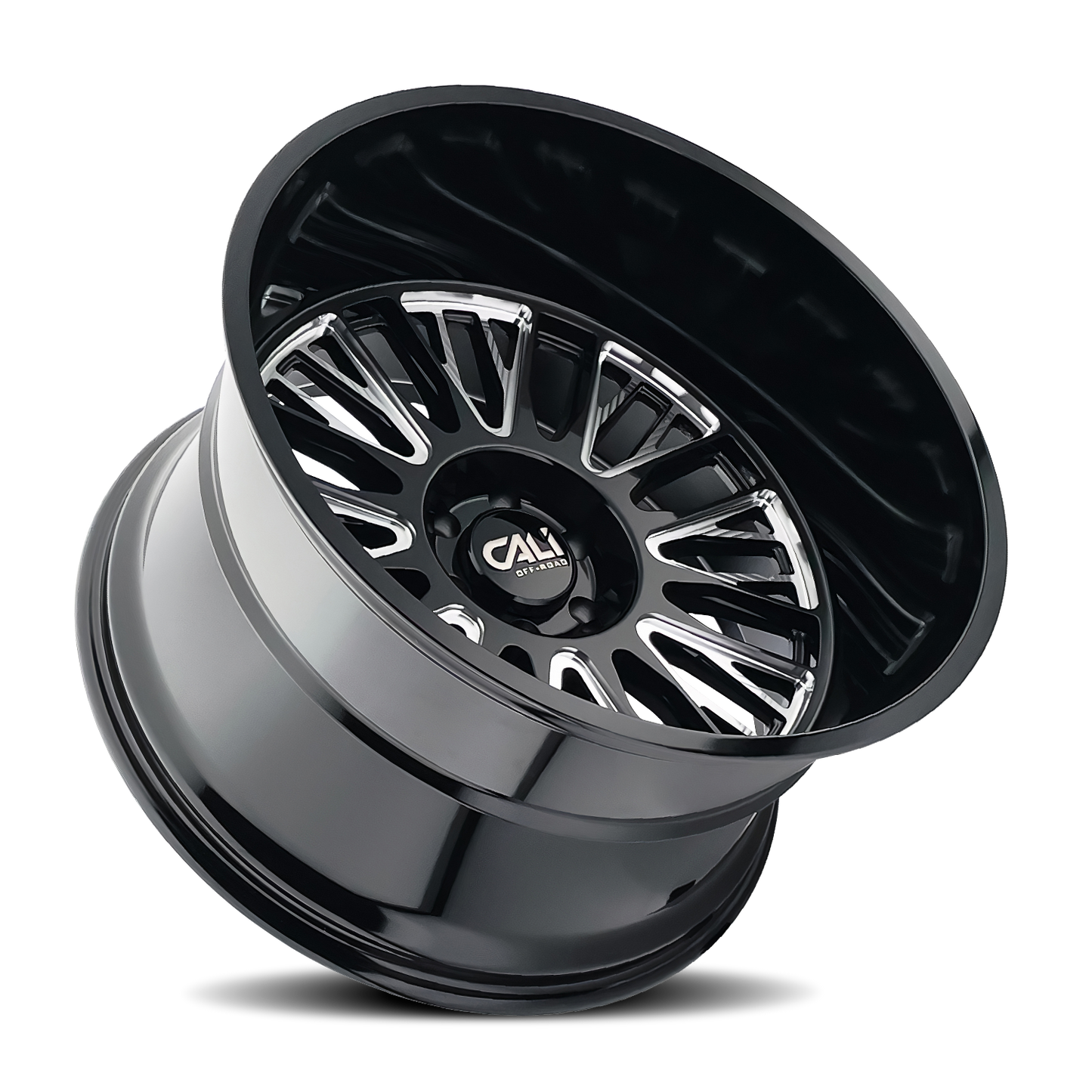 CALI OFF-ROAD VERTEX GLOSS BLACK MILLED | 24x14 | 8x165.1 | -76mm | 9116-24481BM