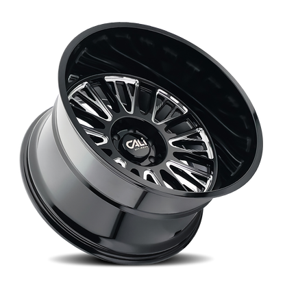 CALI OFF-ROAD VERTEX GLOSS BLACK MILLED | 24x14 | 6-135 | -76mm | 9116-24436BM