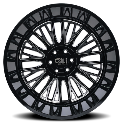 CALI OFF-ROAD VERTEX GLOSS BLACK MILLED | 20x10 | 5x139.7 | -25mm | 9116-2185BM