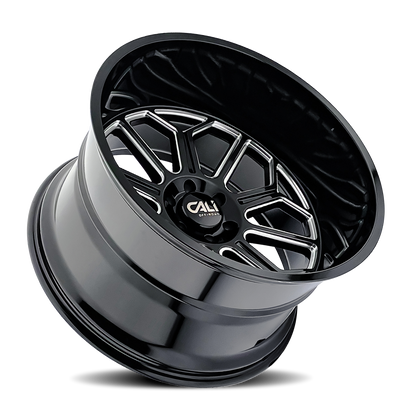 CALI OFF-ROAD AUBURN GLOSS BLACK MILLED | 24x14 | 8x170 | -76mm | 9117-24470BM