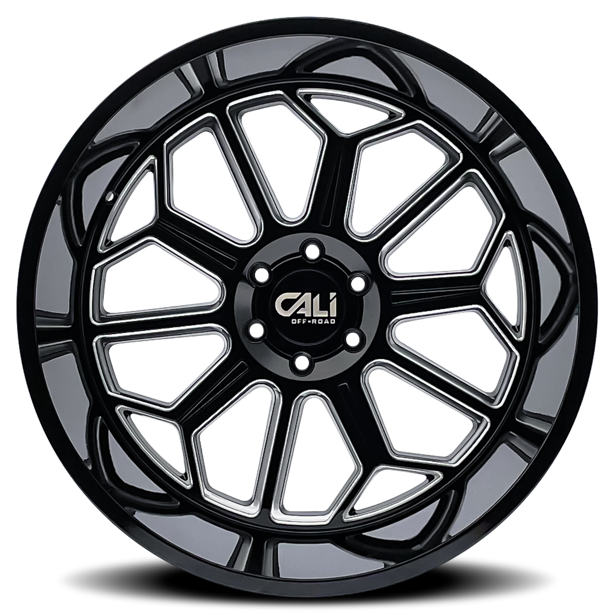 CALI OFF-ROAD AUBURN GLOSS BLACK MILLED | 20x10 | 8x180 | -25mm | 9117-2178BM
