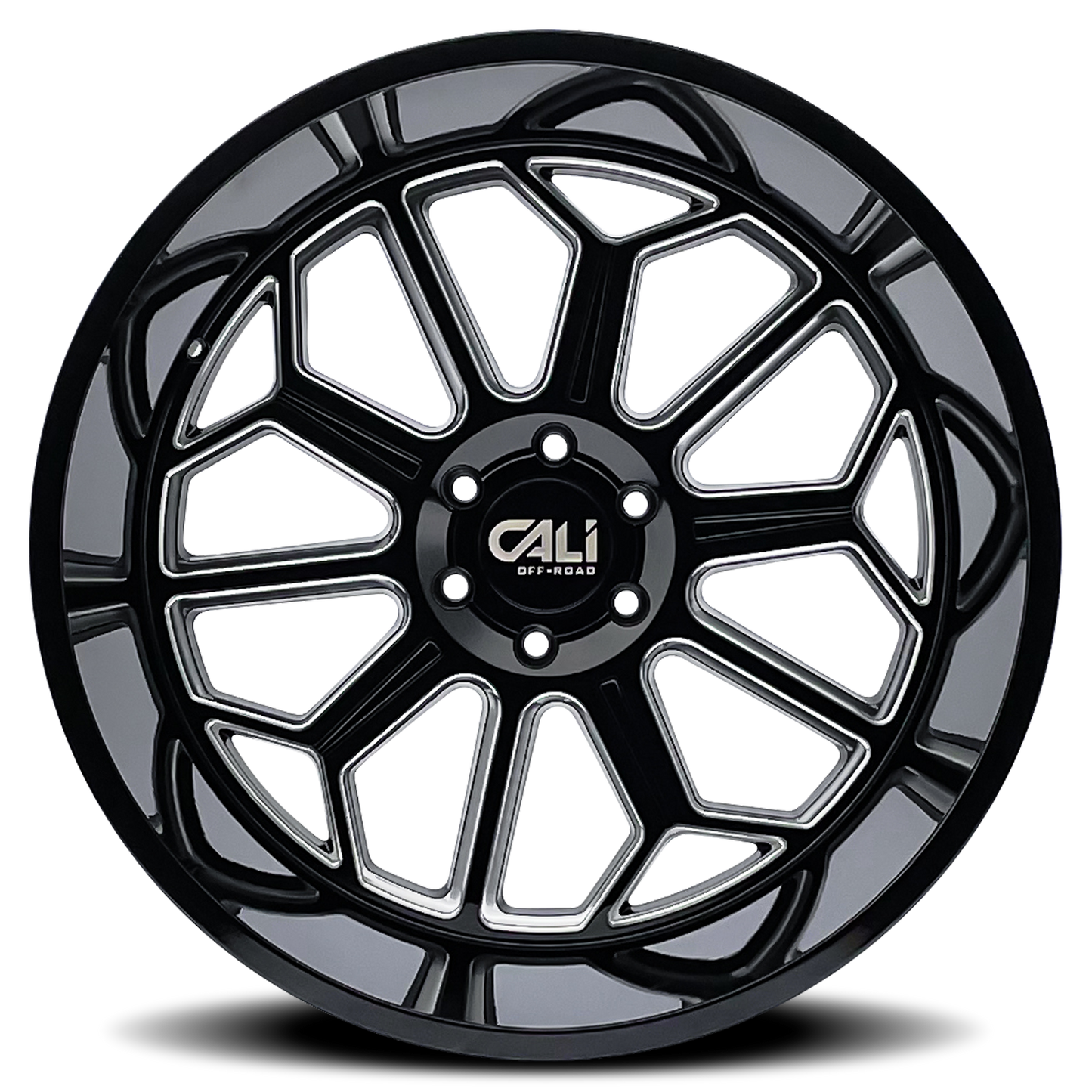 CALI OFF-ROAD AUBURN GLOSS BLACK MILLED | 22x12 | 8x170 | -51mm | 9117-22270BM
