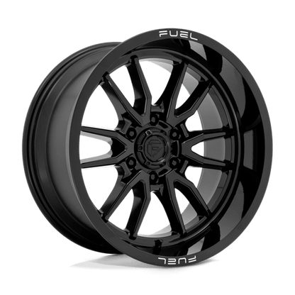 Fuel 1PC | D760 CLASH | 17.0x9.00 | 6X139.7 | -12 | GLOSS BLACK