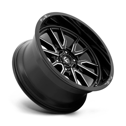 Fuel 1PC | D761 CLASH | 20.0x10.00 | 6X139.7 | -18 | GLOSS BLACK MILLED