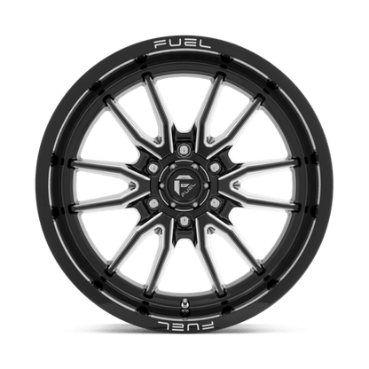 Fuel 1PC | D761 CLASH | 20.0x10.00 | 6X139.7 | -18 | GLOSS BLACK MILLED
