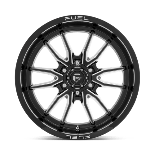 Fuel 1PC | D761 CLASH | 17.0x9.00 | 6X120 | 1 | GLOSS BLACK MILLED