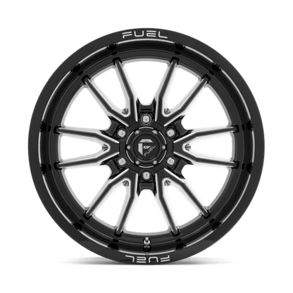 Fuel 1PC | D761 CLASH | 17.0x9.00 | 6X120 | 1 | GLOSS BLACK MILLED