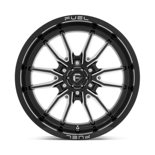 Fuel 1PC | D761 CLASH | 18.0x9.00 | 6X120 | 1 | GLOSS BLACK MILLED