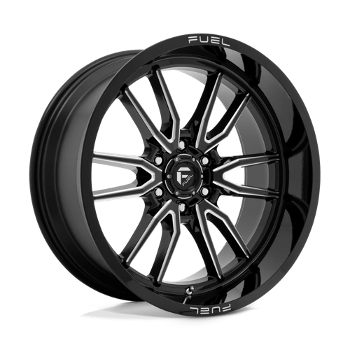 Fuel 1PC | D761 CLASH | 22.0x10.00 | 6X135 | -18 | GLOSS BLACK MILLED