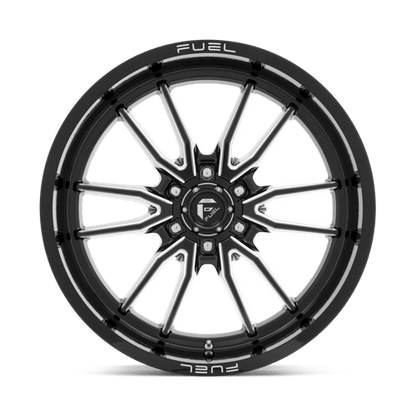 Fuel 1PC | D761 CLASH | 22.0x10.00 | 6X135 | -18 | GLOSS BLACK MILLED