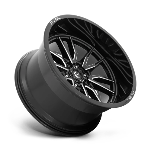Fuel 1PC | D761 CLASH | 22.0x12.00 | 6X139.7 | -44 | GLOSS BLACK MILLED