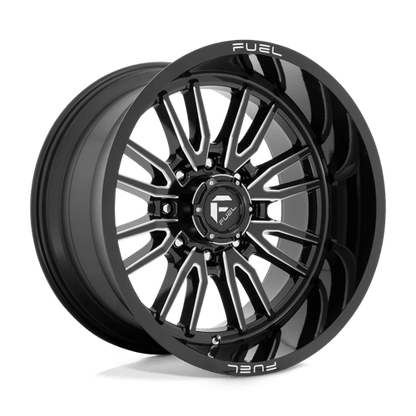 Fuel 1PC | D761 CLASH | 22.0x12.00 | 8X170 | -44 | GLOSS BLACK MILLED