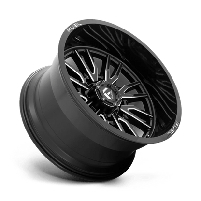 Fuel 1PC | D761 CLASH | 22.0x12.00 | 8X180 | -44 | GLOSS BLACK MILLED