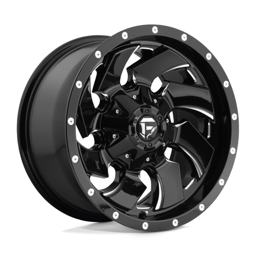 Fuel 1PC | D574 CLEAVER | 17.0x9.00 | 6X135/6X139.7 | -12 | GLOSS BLACK MILLED