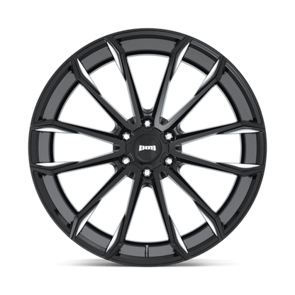 DUB 1PC | S252 CLOUT | 24.0x10.00 | 6X139.7 | 30 | GLOSS BLACK MILLED