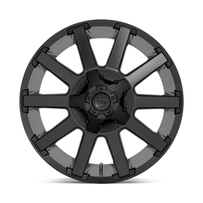 Fuel 1PC | D437 CONTRA | 20.0x10.00 | 8X170 | -18 | SATIN BLACK