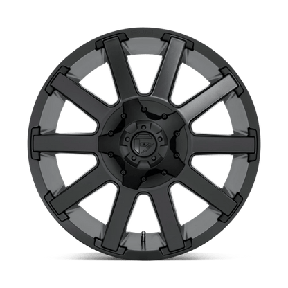 Fuel 1PC | D437 CONTRA | 20.0x9.00 | 8X170 | 1 | SATIN BLACK