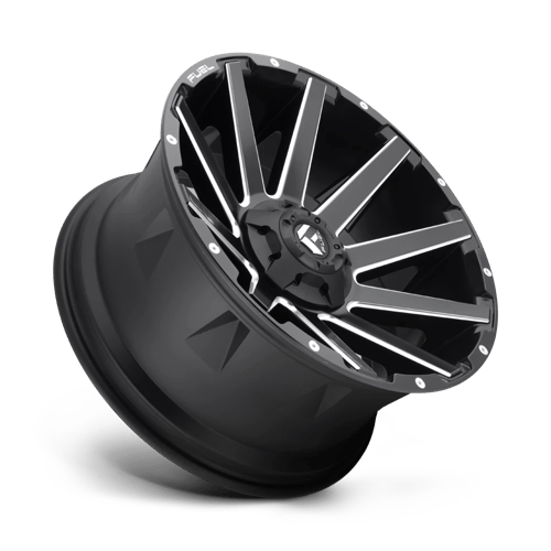 Fuel 1PC | D616 CONTRA | 20.0x10.00 | 6X135/6X139.7 | -19 | MATTE BLACK MILLED