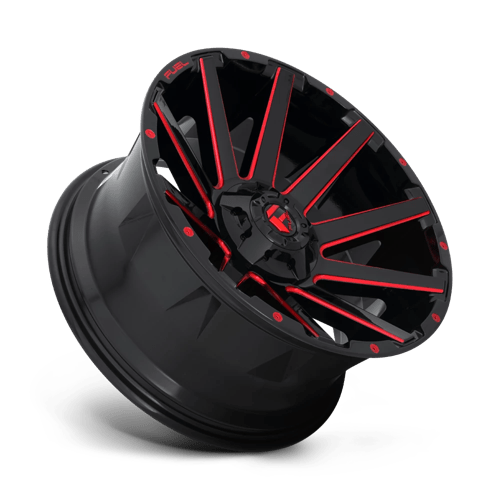 Fuel 1PC | D643 CONTRA | 20.0x9.00 | 6X135/6X139.7 | 20 | GLOSS BLACK RED TINTED CLEAR