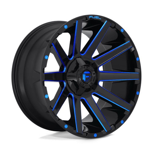 Fuel 1PC | D644 CONTRA | 20.0x9.00 | 5X114.3/5X127 | 1 | GLOSS BLACK BLUE TINTED CLEAR