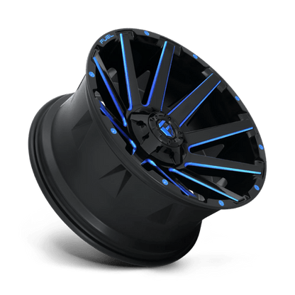 Fuel 1PC | D644 CONTRA | 20.0x9.00 | 6X135/6X139.7 | 2 | GLOSS BLACK BLUE TINTED CLEAR