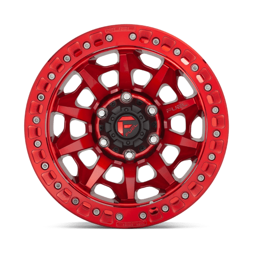 Fuel 1PC | D113 COVERT BEADLOCK | 17.0x9.00 | 6X139.7 | -15 | CANDY RED