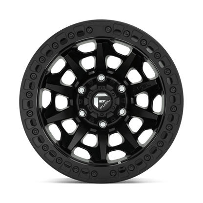 Fuel 1PC | D114 COVERT BEADLOCK | 17.0x9.00 | 5X150 | -15 | MATTE BLACK