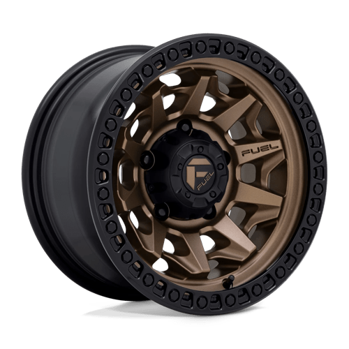 Fuel 1PC | D696 COVERT | 15.0x8.00 | 5X139.7 | -12 | MATTE BRONZE BLACK BEAD RING