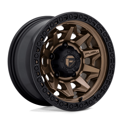 Fuel 1PC | D696 COVERT | 15.0x8.00 | 5X139.7 | -12 | MATTE BRONZE BLACK BEAD RING