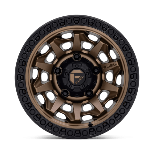 Fuel 1PC | D696 COVERT | 15.0x8.00 | 5X139.7 | -12 | MATTE BRONZE BLACK BEAD RING