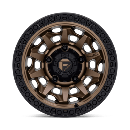 Fuel 1PC | D696 COVERT | 15.0x8.00 | 5X139.7 | -12 | MATTE BRONZE BLACK BEAD RING