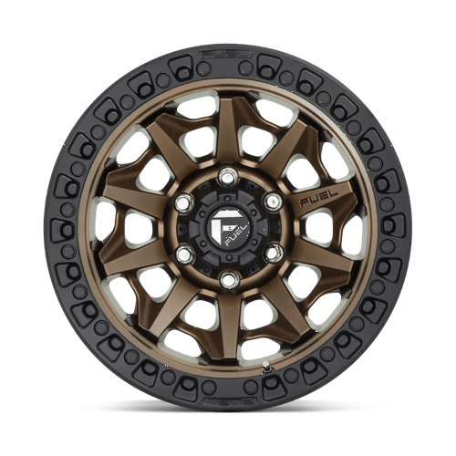 Fuel 1PC | D696 COVERT | 17.0x9.00 | 6X139.7 | -12 | MATTE BRONZE BLACK BEAD RING