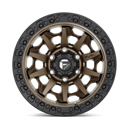 Fuel 1PC | D696 COVERT | 17.0x9.00 | 6X139.7 | -12 | MATTE BRONZE BLACK BEAD RING