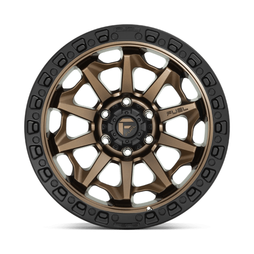 Fuel 1PC | D696 COVERT | 17.0x9.00 | 8X165.1 | 1 | MATTE BRONZE BLACK BEAD RING