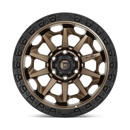 Fuel 1PC | D696 COVERT | 17.0x9.00 | 8X165.1 | 1 | MATTE BRONZE BLACK BEAD RING