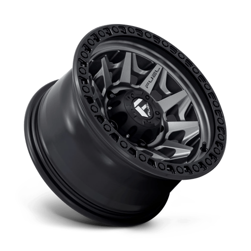 Fuel 1PC | D716 COVERT | 15.0x8.00 | 5X139.7 | -12 | MATTE GUNMETAL BLACK BEAD RING