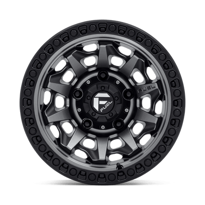 Fuel 1PC | D716 COVERT | 15.0x8.00 | 5X139.7 | -12 | MATTE GUNMETAL BLACK BEAD RING