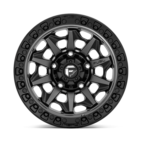 Fuel 1PC | D716 COVERT | 18.0x9.00 | 5X127 | -12 | MATTE GUNMETAL BLACK BEAD RING