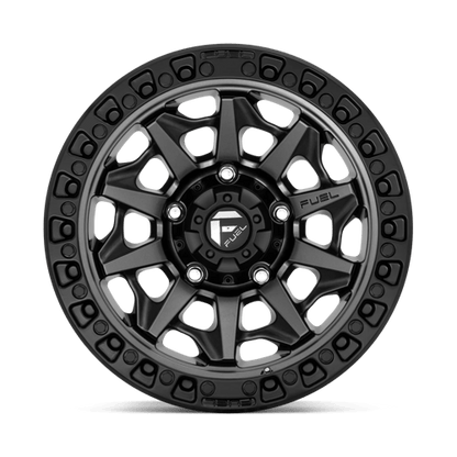 Fuel 1PC | D716 COVERT | 20.0x9.00 | 5X120 | 22 | MATTE GUNMETAL BLACK BEAD RING